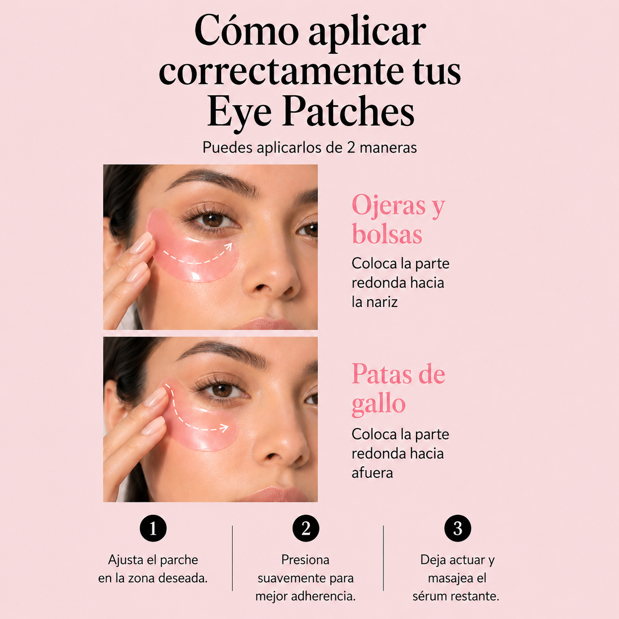 Parches de hidrogel con colágeno y péptidos