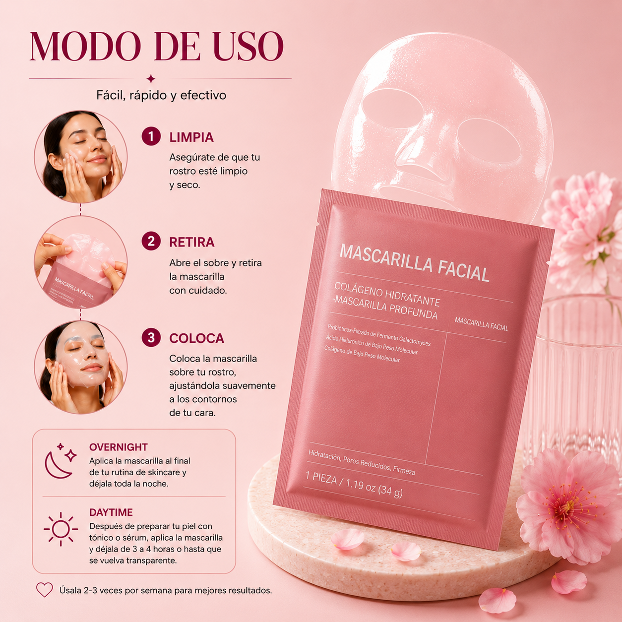 Mascarilla de Colágeno Hidratante
