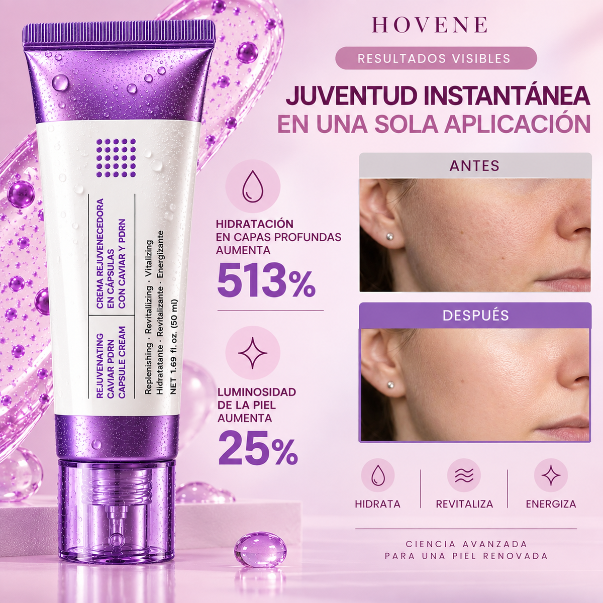 Crema Rejuvenecedora de Caviar + PDRN